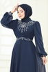 Taşlı Şifon Abiye 8010AB368-MS Laci - Thumbnail