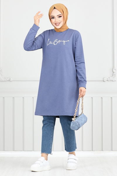 MRV O.Z.R. - The Article Silvery Hijab Tunic 798OZR1047-M Indigo