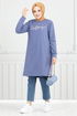 The Article Silvery Hijab Tunic 798OZR1047-M Indigo - Thumbnail