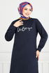 The Article Silvery Hijab Tunic 798OZR1047-M Laci - Thumbnail