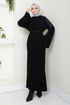 The Bible Knitwear Dress 8060HBS932-M Black - Thumbnail