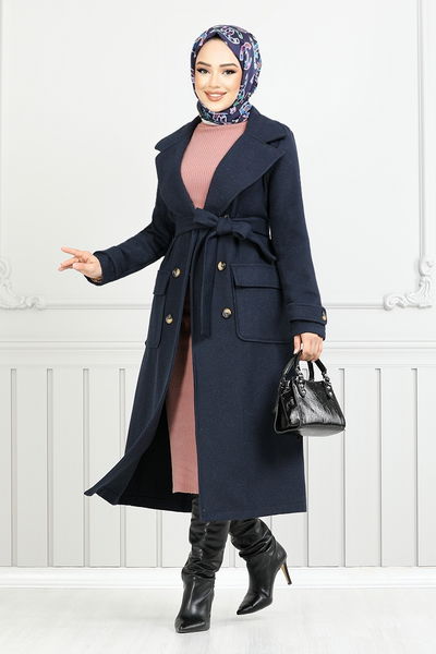 MRV T.R.T. - The Headline Buttoned Up Stamp Coat 7021TRT1045-M Laci