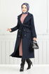 The Headline Buttoned Up Stamp Coat 7021TRT1045-M Laci - Thumbnail