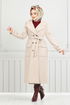 The Headline Buttoned Up Stamp Coat 7021TRT1045-M The Stone - Thumbnail