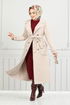 The Headline Buttoned Up Stamp Coat 7021TRT1045-M The Stone - Thumbnail