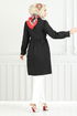 The Headline Laced Up Tunic 401EVO1065-M Black - Thumbnail
