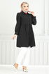 The Headline Laced Up Tunic 401EVO1065-M Black - Thumbnail