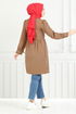 The Headline Laced Up Tunic 401EVO1065-M Coffee - Thumbnail