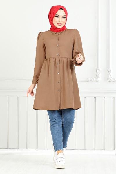 MRV E.V.O. - The Headline Laced Up Tunic 401EVO1065-M Coffee