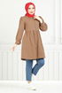 The Headline Laced Up Tunic 401EVO1065-M Coffee - Thumbnail