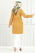 The Headline Laced Up Tunic 401EVO1065-M Dark Mustard - Thumbnail