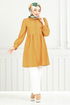 The Headline Laced Up Tunic 401EVO1065-M Dark Mustard - Thumbnail