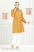 The Headline Laced Up Tunic 401EVO1065-M Dark Mustard - Thumbnail