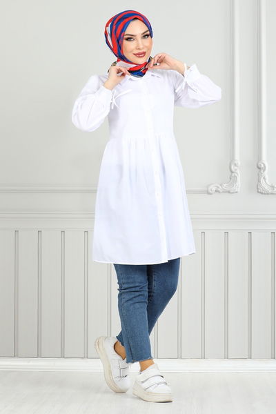 MRV E.V.O. - The Headline Laced Up Tunic 401EVO1065-M Ecru