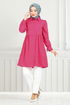 The Headline Laced Up Tunic 401EVO1065-M Fuchsia - Thumbnail