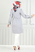 The Headline Laced Up Tunic 401EVO1065-M Grey - Thumbnail