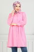 The Headline Laced Up Tunic 401EVO1065-M Pink - Thumbnail