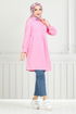 The Headline Laced Up Tunic 401EVO1065-M Pink - Thumbnail
