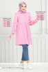 The Headline Laced Up Tunic 401EVO1065-M Pink - Thumbnail
