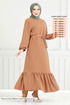 The Headline Rubberized Aerobin Dress 009MR1077-M Mink - Thumbnail