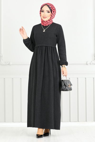 MRV U.K.B. - The Headline Rubberized Hijab Dress 22034UKB929-M Black