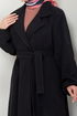 The Headline Rubberized Stamp Coat 2059BGS895-M Black - Thumbnail