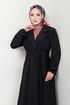 The Headline Rubberized Stamp Coat 2059BGS895-M Black - Thumbnail