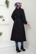 The Headline Rubberized Stamp Coat 2059BGS895-M Black - Thumbnail