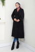 The Headline Rubberized Stamp Coat 2059BGS895-M Black - Thumbnail