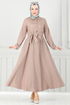 The Headline Rubberized Tericotone Dress 333MSS941-M Vision - Thumbnail