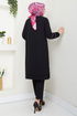 The Headline Rubberized Tunic 180BO1060-M Black - Thumbnail