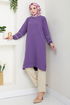 The Headline Rubberized Tunic 180BO1060-M Dark Lilac - Thumbnail