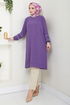 The Headline Rubberized Tunic 180BO1060-M Dark Lilac - Thumbnail