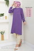 The Headline Rubberized Tunic 180BO1060-M Dark Lilac - Thumbnail