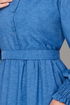 The Skirt Frilly Linen Dress 4719ZNK903-M Indigo - Thumbnail