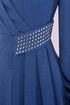 The Stone Detail Dress Blue ASM2507 - Thumbnail