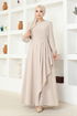 The Stone Detail Dress Cream ASM2507 - Thumbnail