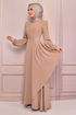 The Stone Detail Dress Mink ASM2507 - Thumbnail