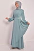 The Stone Detail Dress Mint ASM2507 - Thumbnail