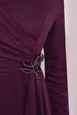 The Stone Detail Evening dress Damson ASM2580 - Thumbnail