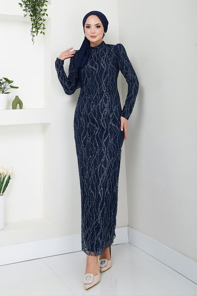 MRV E.N.D. - The Stone Detailed Evening dress 5634END900-M Laci