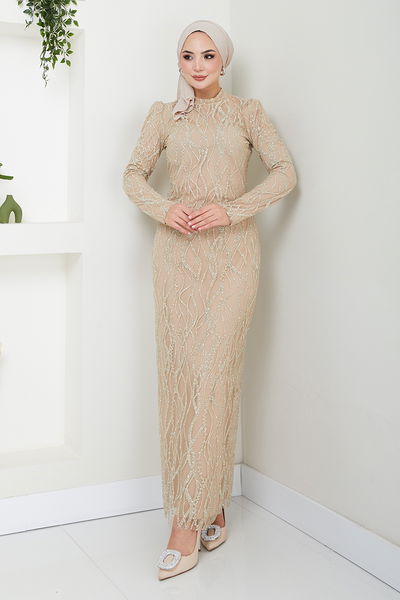 MRV E.N.D. - The Stone Detailed Evening dress 5634END900-M Vision