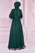 Tüll Abendkleid Smaragde ASM2436 - Thumbnail