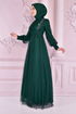Tüll Abendkleid Smaragde ASM2436 - Thumbnail
