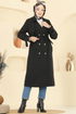 Trenchcoat 040OZT1013-MS Black - Thumbnail