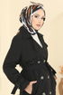 Trenchcoat 040OZT1013-MS Black - Thumbnail