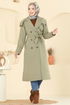 Trenchcoat 043OZT1013-MS Almond Green - Thumbnail
