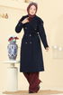 Trenchcoat 043OZT1013-MS Navy Blue - Thumbnail
