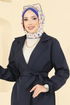 Trenchcoat 21195MPR1163-MS Navy Blue - Thumbnail