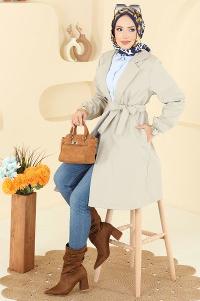 M.P.R. - Trenchcoat 21195MPR1163-MS Stone